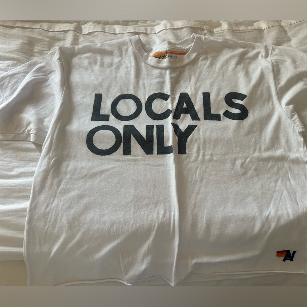 Aviator Nation White Tee